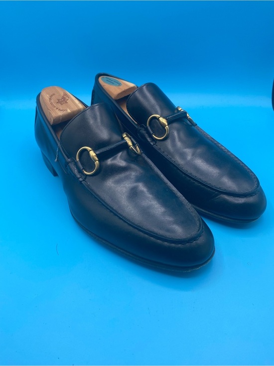 Gucci Other - Gucci Black Leather Horsebit Loafers with Gold Hardware​